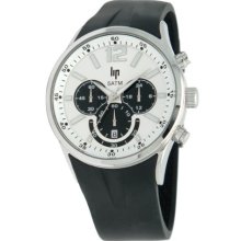 Lip Men's 10512012 Analog Quartz Watch With Chronograph And Black Rubber Strap