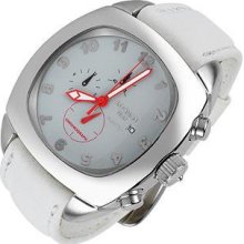 Locman Designer Men's Watches, 1970 - White Stainless Steel Chronograph Watch