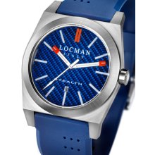 Locman Mens Stealth Watch Dark Blue 201BLKVL