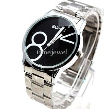 Lots Buy Unique Stainless Steel Band Modern Dress Men Quartz Watch N