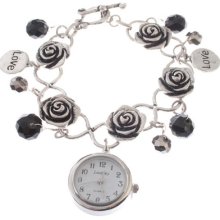 Louifrey Quartz Ring A Ring A Roses With Love Beads Bracelet Watch Louifrey Quartz Ring A Ring A Roses With Love Beads Bracelet Watch