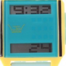 LTD-130406 LTD Watch Unisex Blue And Yellow Mix And Match Digital Watc...