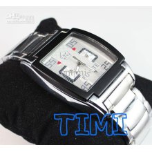 Luxruy All Steel Blue Skeleton Dial Mens Automatic Mechanical Wrist