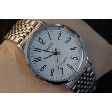 Luxury Dress Men's Watches Stainless Steel Wrist Watch Quartz Battery Analog