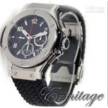 Luxury Mens Big Bang Black Dial Automatic Rubber Strap King Power Ki