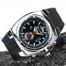 Luxury Sport Silicone Analog Fashion Military Army Men Gift Quartz Wrist Watch
