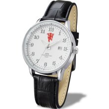Manchester United FC Wrist Watch - Gents - Leather - Football Gifts