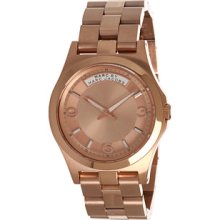 Marc By Marc Jacobs Rose Gold Stainless Steel 'baby Dave' Watch Mbm3184