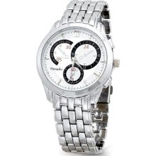 Mens Black Silver Quartz Fashion Bracelet Wrist Watch ...