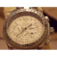 Mens BREITLING Automatic Professional B2 Swiss Chronograph Watch A42362 - Metal - White