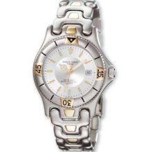 Mens Charles Hubert Two-tone Stainless Steel Silver-white Dial Watch Xwa511