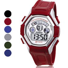 Men's Chronograph And Water PU Resistant Digital Automatic Fashionable Watches (Assorted Color)