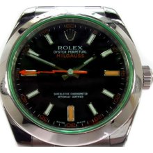 Mens Diamond Rolex Watch Collection Milgauss Steel 116400GV