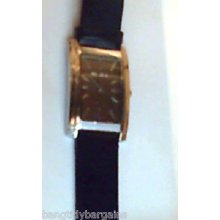 Mens Dress Watch By Solo With Black Leather Strap