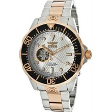 Men's Grand Diver Stainless Steel Case and Bracelet Automatic Silver Skeleton Di