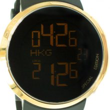 Mens Gucci Special Edition Grammy Black & Gold Digital Watch YA114215