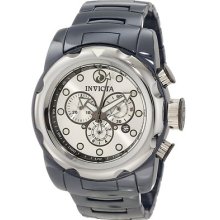 Mens Invicta 0316 Blue Ceramic Mobula Swiss Chronograph Silver Dial Watch