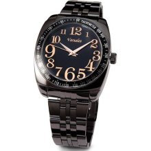 Mens Modern Bright Dial Black Tachometer Bracelet Watch ...