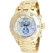 Men's Reserve Gold Tone Stainless Steel Case and Bracelet Gold Tone Di