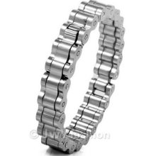 Mens Silver Stainless Steel Bracelet Cuff Bangle Hand Chain Vc857