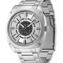 Mens Stainless Steel Sports Analog Police Enforce-x Pl12698js/04m Designer Watch