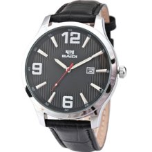 Mens Watch Quartz Luminous Hands Date Calendar Fashion Leather Watch 72018