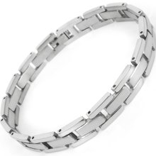 Mens Womens Stainless Steel Bracelet Charm Link Bangle Chain