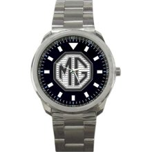 MG Classic British Car Sport Logo Coupe Metal Watch BW