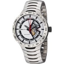 Momo Design Men's 'master Racer' Silver Gmt Dial Titanium Watch