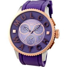 Mulco MW3-10302-053 MWatch 3D Purple Dial Polyurethane Unisex Watch