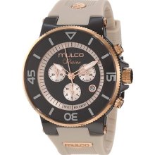Mulco Mw3-11009-095 Ceramic Chronograph Ilusion Collection Black Dial Watch