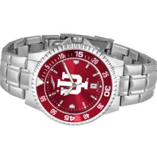 NCAA Indiana University Mens Stainless Watch COMPM-AC-INH - DEALER