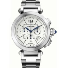 NEW Cartier Pasha Men's Chronograph Automatic Watch - W31085M7
