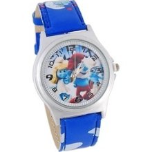 New Hot Smurf Analog Watch for Kids Blue