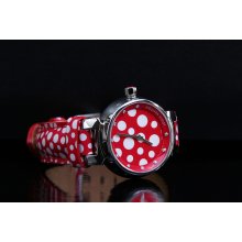 New Louis Vuitton Kusama Diamond Tambour Dots Infinity Watch