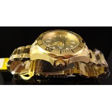 New Mens Invicta 1 Ooo Feet S.S. Grand Diver Gt Automatic 18 K Gold Plated