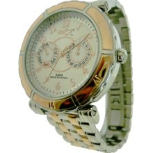 Nice Italy Ladies Stefania Multi Stainless Watch - Silver Bracelet - White Dial - NICW1066STE021024