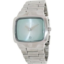 Nixon Men's A1401231-00 Silver Stainless-Steel Quartz Watch with Blue Dial