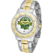 North Dakota State Bison NDSU NCAA Mens Stainless 23Kt Watch ...