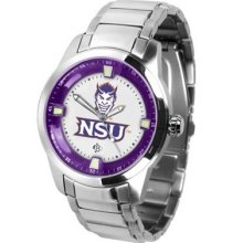 Northwestern State University Men's Stainless Steel Outdoor Watch