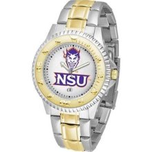 Northwestern State University Men's Two Tone Dress Watch