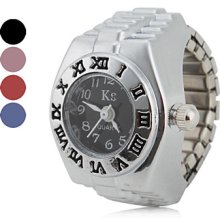 Numeral Women's Roman Style Alloy Analog Quartz Ring Watch (Assorted Colors)