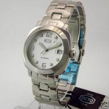 Octo Eb00-002-1-1db Mn Swiss Automatic Mechanical Silver Dial Calendar Watch