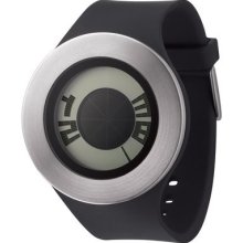ODM Unisex Michael Young Sunstich Digital Stainless Watch - Black Rubber Strap - Digital Dial - MY04-01