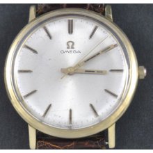 Old 18k 18ct Gold Omega Vintage Watch Micrometric Regulator Uhren Montre Reloj