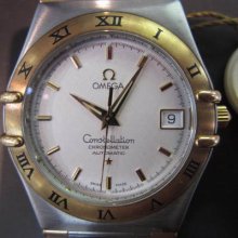 Omega Constellation Men's Watch Automatic Sapphire 18k Solid Gold Ssb Original
