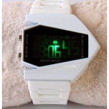 Oversized Light Digital Sports Quartz Rubber Wrist Watch
