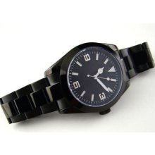 Parnis 40mm Pvd Case Black Dial Sapphire Glass Men Automatic Watch A008