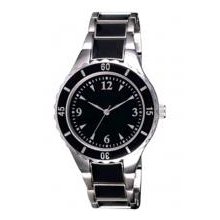 Pedre 0140SKX - Pedre-Saratoga Men Silver-tone & Black Enamel Bracelet Watch ($27.30 @ 25 min)