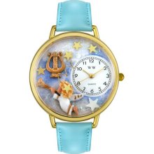 Personalized Angel with Harp Unisex Watch - Black Padded